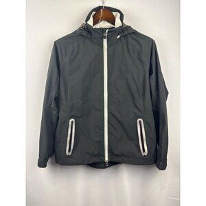 Women’s Zero Restriction Large Lightweight Black Rain Coat with Detachable Hood